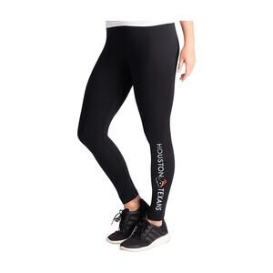 NFL Women's 4th Down Leggings Houston Texans Black Size XL Ankle Mid Rise